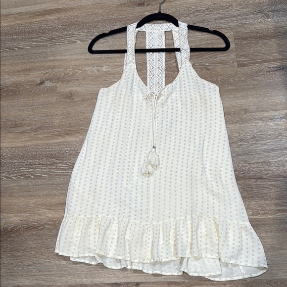 ILLA ILLA Size Small Cream Midi Dress - Picture 1 of 14